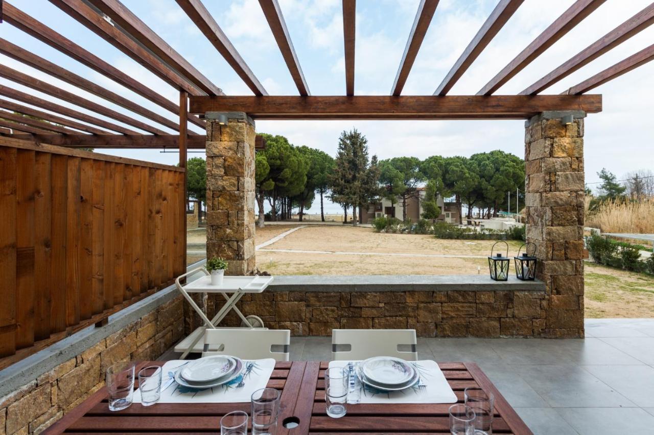 #Flh - Amalthia & Αthena Beachfront Houses In Pefkohori Esterno foto